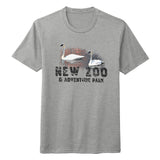 New Zoo Trumpeter Swans Sunset - Adult Tri-Blend T-Shirt