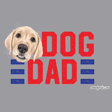 Red Dog Dad - Yellow Lab - Adult Adjustable Face Mask