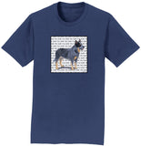 Australian Cattle Dog Love Text - Adult Unisex T-Shirt