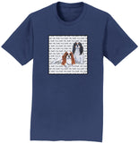 Cavaliers Love Text - Adult Unisex T-Shirt
