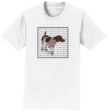 German Pointer Love Text - Adult Unisex T-Shirt