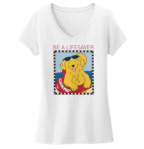 GRRMF - Golden Life Saver - Women's V-Neck T-Shirt
