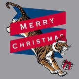 Merry Christmas Tiger - Adult Unisex Crewneck Sweatshirt