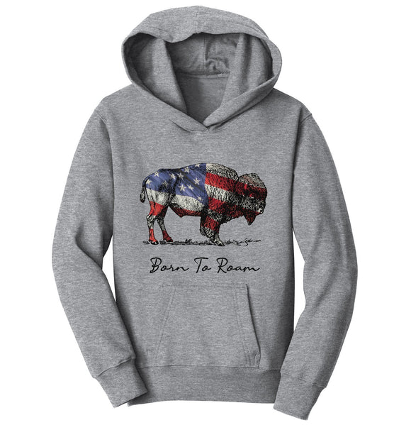 Buffalo Flag Overlay - Kids' Unisex Hoodie Sweatshirt