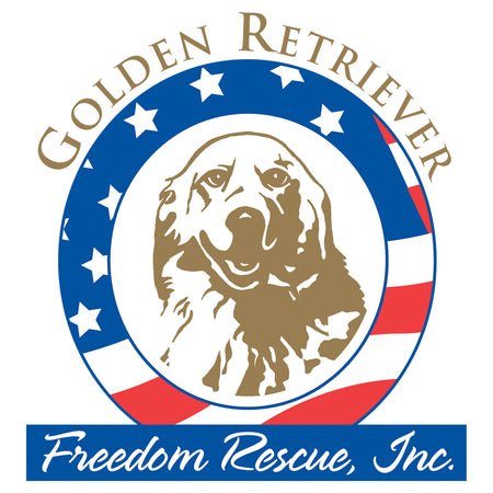 Golden Retriever Freedom Rescue Logo - Full Front - Adult Unisex Hoodie Sweatshirt