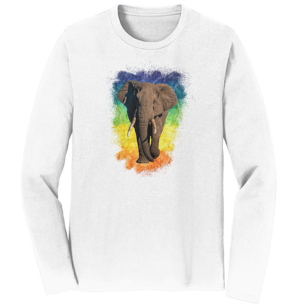Elephant Rainbow - Long Sleeve T-Shirt | International Elephant Foundation