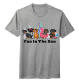 Summer Dachshunds - Adult Tri-Blend T-Shirt