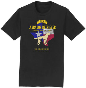 DFWLRRC - DFW LRRC Texas Flag Yellow Lab Logo - Adult Unisex T-Shirt