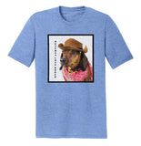 Rodeo Dachshund - Adult Tri-Blend T-Shirt