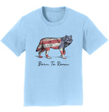 Wolf Flag Overlay - Kids' Unisex T-Shirt