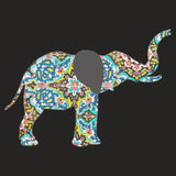Elephant Mosaic - Adult Tri-Blend T-Shirt