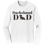 Dachshund Dad Illustration - Adult Unisex Long Sleeve T-Shirt