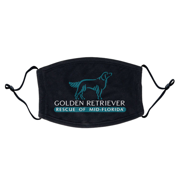 Golden Retriever Rescue of Mid-Florida Logo - Adjustable Face Mask