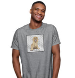 American Cocker Spaniel Puppy Love Text - Adult Unisex T-Shirt