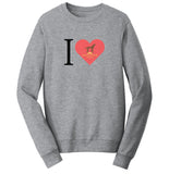 I Heart My DFW Lab Rescue - Adult Unisex Crewneck Sweatshirt