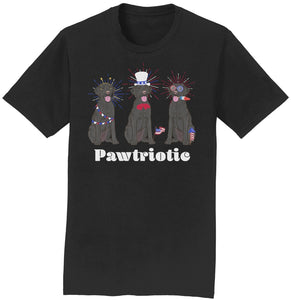 4th of July Lineup Black Lab - Adult Unisex T-Shirt