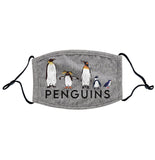 Five Penguins - Adult Adjustable Face Mask