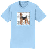 Airedale Terrier Love Text - Adult Unisex T-Shirt