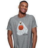 Trick or Treat Ghost Dog - Adult Unisex T-Shirt