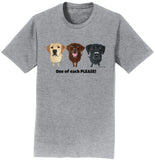 One of Each Labrador Please - Adult Unisex T-Shirt