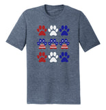 Patriotic Paws - Adult Tri-Blend T-Shirt