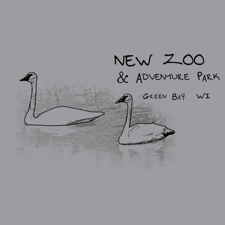 NEW Zoo Trumpeter Swans Outline - Kids' Unisex Hoodie Sweatshirt