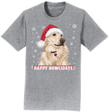 Happy Howlidays Santa Golden - Adult Unisex T-Shirt