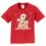 Happy Howlidays Santa Golden - Kids' Unisex T-Shirt