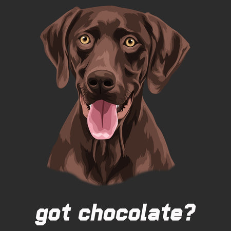 Chocolate Lab (Got Chocolate?) - Adult Unisex Hoodie Sweatshirt