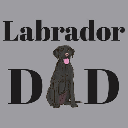 Black Labrador Dad Illustration - Adult Unisex Crewneck Sweatshirt