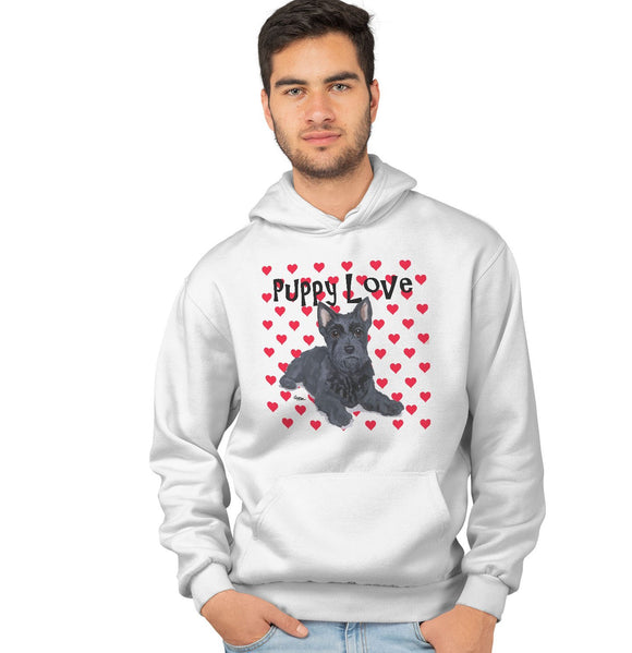 Scottie Puppy Love - Adult Unisex Hoodie Sweatshirt