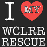 I Heart My WCLRR Rescue - Kids' Unisex Hoodie Sweatshirt