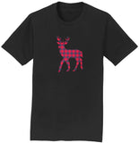 Plaid Deer - Adult Unisex T-Shirt