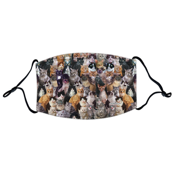 Parker Paws Store - Cat Collage - Adjustable Face Mask