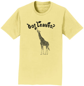 Got Leaves - Giraffe - Adult Unisex T-Shirt