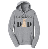 Yellow Labrador Dad Illustration - Adult Unisex Hoodie Sweatshirt