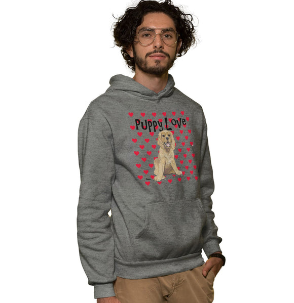 Animal Pride - American Cocker Spaniel Puppy Love - Adult Unisex Hoodie Sweatshirt