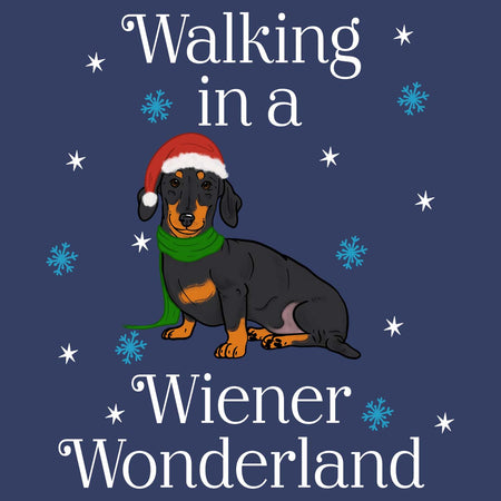 Black Wiener Wonderland - Adult Unisex Hoodie Sweatshirt