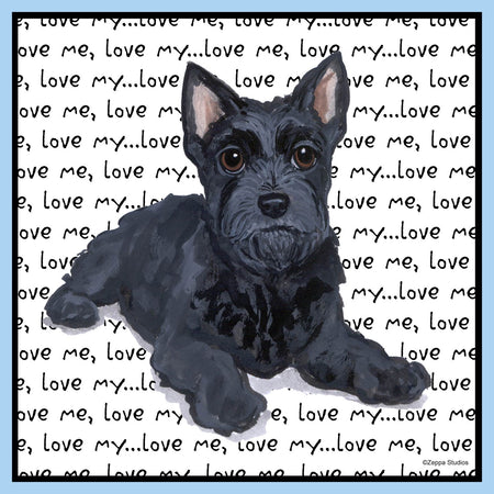 Scottie Puppy Love Text - Adult Unisex T-Shirt