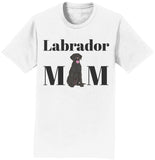Black Labrador Mom Illustration - Adult Unisex T-Shirt