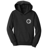 The Labrador Retriever Club - LRC Logo - Left Chest Black & White - Kids' Unisex Hoodie Sweatshirt