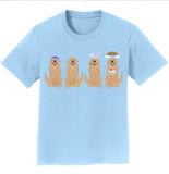 Easter Golden Retriever Line Up - Kids' Unisex T-Shirt