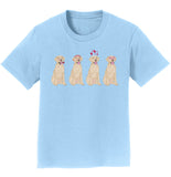 .com - Yellow Lab Love Line Up - Kids' Unisex T-Shirt