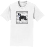 Border Collie Love Text - Adult Unisex T-Shirt