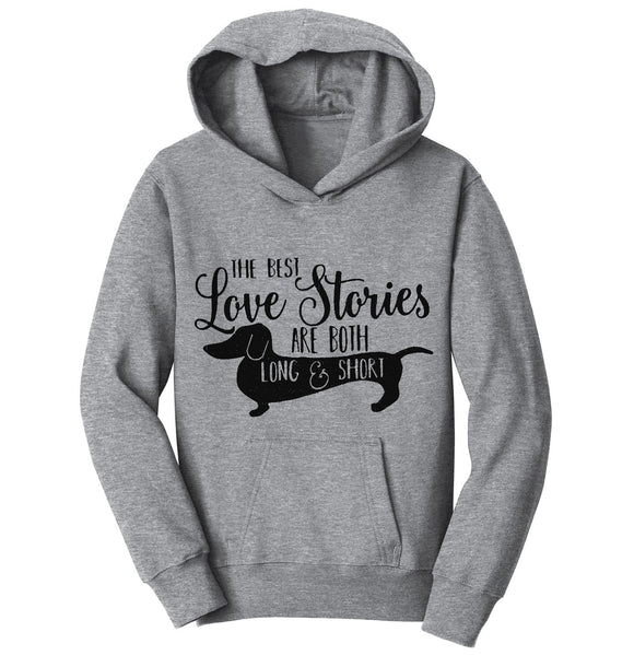 Dachshund Love Stories - Kids' Unisex Hoodie Sweatshirt