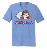 Merica Eagle - Adult Tri-Blend T-Shirt
