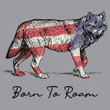 Wolf Flag Overlay - Women's V-Neck Long Sleeve T-Shirt