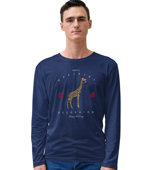 NEW Zoo & Adventure Park - Official Decorator Giraffe - Adult Unisex Long Sleeve T-Shirt