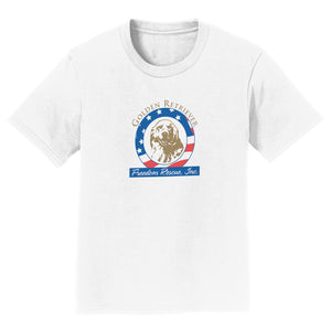 GRFR - Golden Retriever Freedom Rescue Logo - Full Front - Kids' Unisex T-Shirt