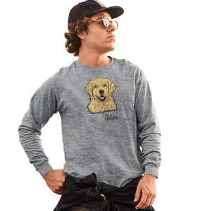 Golden Retriever Headshot - Long Sleeve T-Shirt